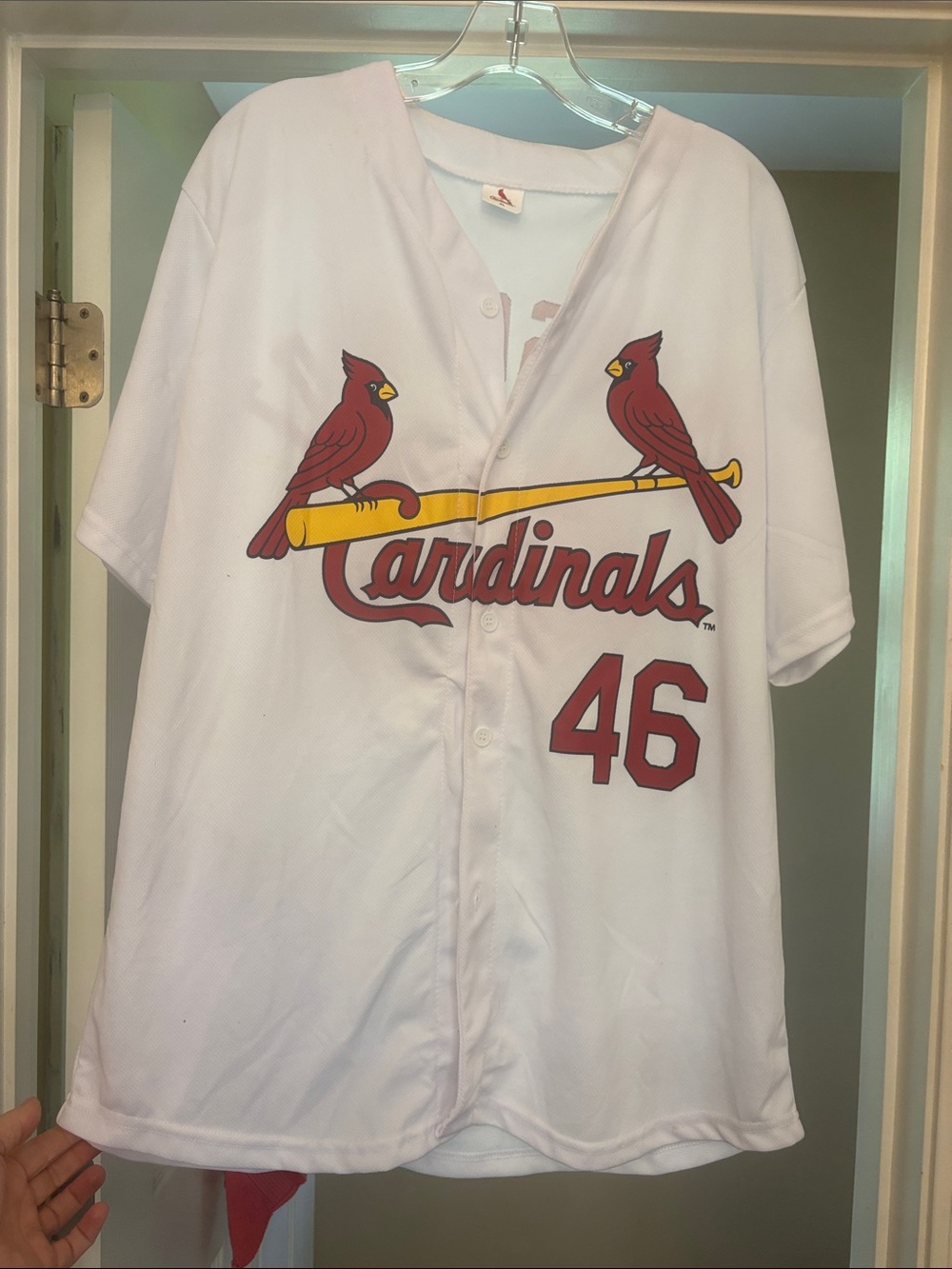 St. Louis Cardinals White Goldschmidt Baseball Jersey - #46